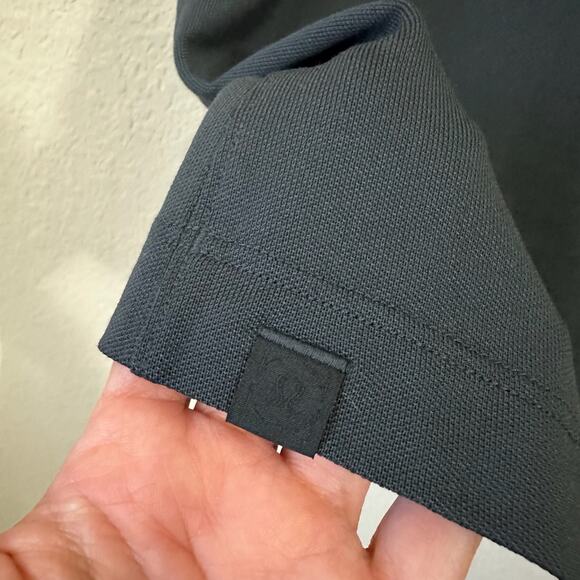 LULULEMON Evolution Polo Shirt Gray Short Sleeve Stretch Golf Performance - Picture 7 of 8